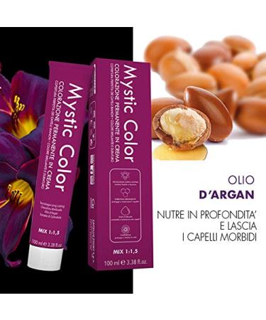 Mystic Color Permanent Cream Hair Dye with Argan Oil & Marigold - Long-Lasting Light Brown Color (5-100ml) - International Shipping Available - Buy Online on GoSupps.com