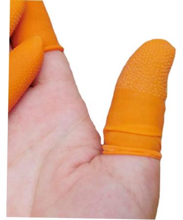 VICASKY 100pcs Artisan Nail Stamp Set - Orange Color Finger Covers for Crafts & Protection | Ideal for Teachers & Artists - Buy Online on GoSupps.com