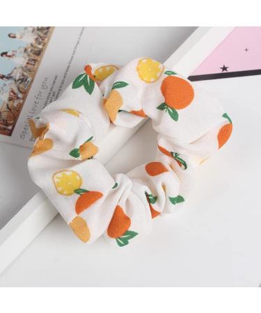 OpenSeseme Floral Hair Scrunchies - 5 Pack Stylish Boho Hair Ties for Women | Soft, Silky, and Cute Hair Accessories for Spring and Summer - Buy Online on GoSupps.com