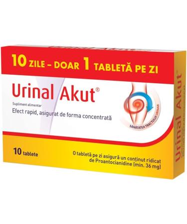 Urinal Akut 10 Tablets for Urinary, Cystitis & Prostate Issues - Buy Online on GoSupps.com