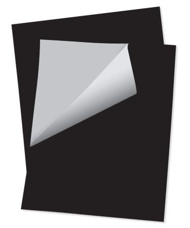 ShearBan Sheet Protects Skin for Use on Prosthetics Orthotics Footwear Insoles Medical Devices (One Black 8x12 Sheet) Black 1 Pack