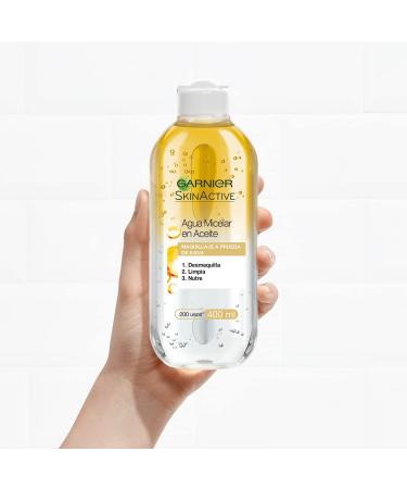 Garnier Skin Active Micellar Water Oil 400ml - Best Makeup Remover for All Skin Types | International Shipping Available - Buy Online on GoSupps.com