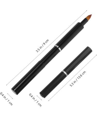 minkissy Portable Retractable Lip Brush Lip Applicators Makeup Brush for Women Cosmetics Brush Lip Brush for Women Makeup Tools Lip Makeup Lip Gloss Brush Smudge Stick Artificial Fiber Lips 13.40X0.90X0.90CM Black - Buy Online on GoSupps.com