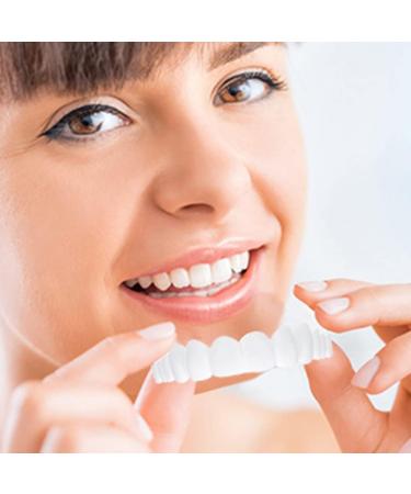 Lightening Dentures - 2 Pairs of Comfortable Cosmetic Veneers & Tooth Bleach Set for Men & Women - International Shipping - Buy Online on GoSupps.com