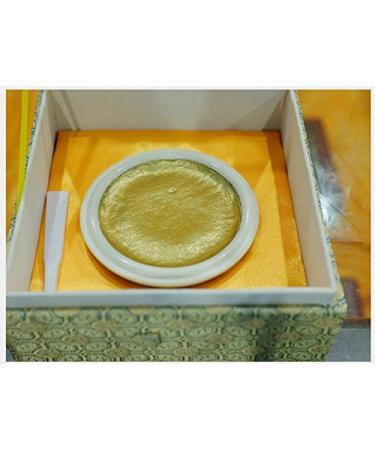 Babao Calligraphy Ink Paste Chinese traditional Yinni ink pad brocade box 60 grams ink mud Metallic Gold