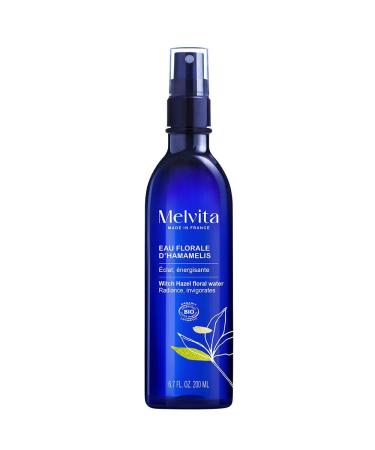Melvita Organic witch hazel blossom water tonic and soothing ideal for sensitive skin 100 ingredients of natural origin vegan and ecological 200 ml Agua floral de hamamelis nuevo 200 ml 1er Pack