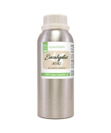 Eucalyptus Essential Oil (80/85) - 100% Pure Essential Oil - 8fl oz - Aluminum Bottle - Greenhealth