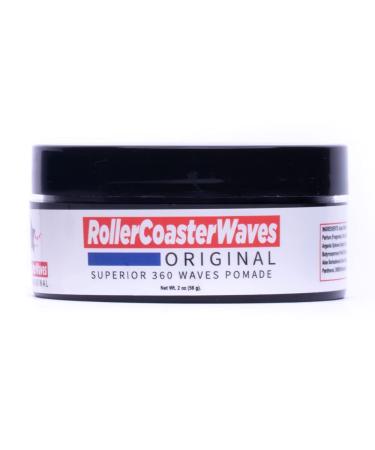 Roller Coaster Waves - Original Hair Pomade for Natural Deep Waves + Shape Control  2 Ounces