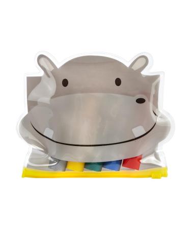 Lulubug Lulubug Super Soft Wax in a Hippopotamus Zip-Top Bag 5 Pastel Colors Writes as Soft as Lipstick Ideal for Children Ages 3+