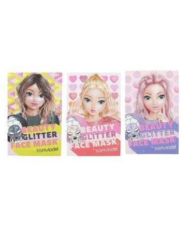 TOPModel Cloth Mask Face Mask Glitter Beauty and Me - Box contents: 1 piece of 3