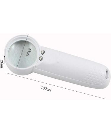 Handheld Magnifier White Illuminated Light 15 Times Illuminated Magnifying Glass Made in China - Buy Online on GoSupps.com