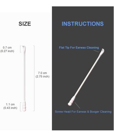 200 Pcs Natural Cotton Swab Ear Wax Removal Tool - Disposable Kids Ear Cleaner - Buy Online on GoSupps.com