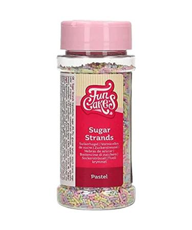 FunCakes Vermicelles de Sucre Pastel : p pites de g teau bon go t parfaites pour la d coration de g teaux p pites de cupcakes. 80 grammes. 80 Grams