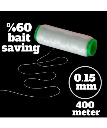 Durable 0.15mm Damascus Elastic Thread for Fishing Bait | Invisible Line Wrap | Stretchy Tying System | Ideal for Saltwater Fishing | 4 Pcs Set - Buy Online on GoSupps.com
