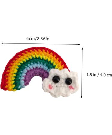 ABOOFAN 2 Pairs Rainbow Barrettes Snap Side Clamp Snap Hair Clip Colorful Hair Clips Rainbow Eardrop Props Kid Crafts Supplies Cotton Rainbow Pendant Girl Cartoon Alloy Flower Hairpin - Buy Online on GoSupps.com