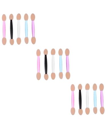 Healeved 750 Pcs 5 Boxes Double Ended Eyeshadow Brush Eye Shadow Applicator Eye Shadow Sponge Plastic