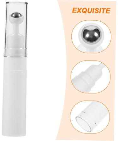 Housoutil Buttercream Essential Oil Creami Eye Creams Empty Roller Ball Applicator Refillable Cream Bottle Empty Cream Bottle Cosmetic Bottle Lotion Travel Perfume Bottle White - Buy Online on GoSupps.com