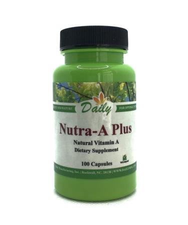 Daily Manufacturing Nutra-A Plus (Vitamin A-Palmitate & Beta-Carotene) 100 Vegetarian Capsules