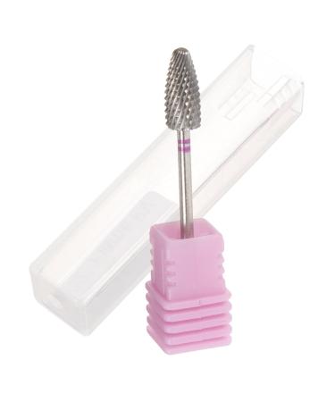 Healeved Cuticle Manicure Drill Bits Nail Gel Safety Bits for Nail Drill Cuticle Nail Drill Bit Cuticle Nail Bit Manicure Nail Bit Drill Bits for Nails Tungsten Steel Acrylic Fragments 5x0.5cm As Shown
