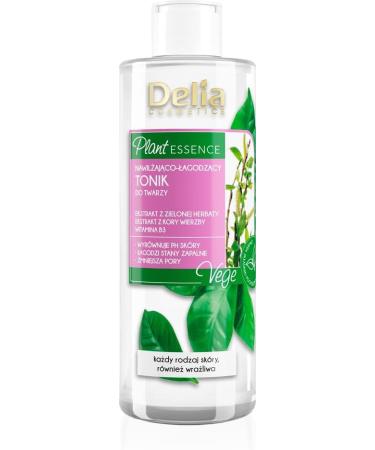 Delia Cosmetics Plant Essence Moisturizing & Soothing Facial Toner Natural ingredients For all skin types Hydrates refreshes firms tightens pores 200ml - Buy Online on GoSupps.com