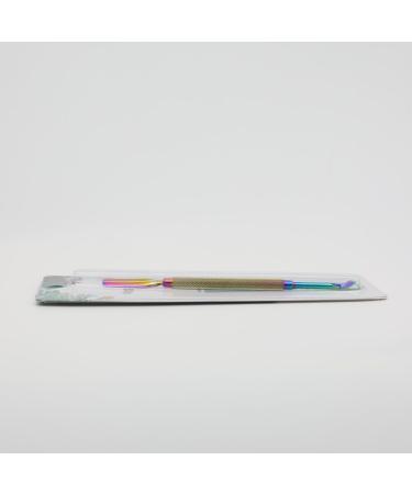 FVION Stainless Steel Cuticle Pusher & Nail Cleaner - Dual Tool for UV Gel Polish Removal - Multi-colored-2 - Buy Online on GoSupps.com