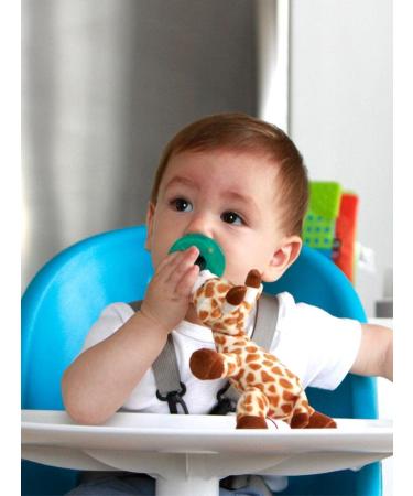 WubbaNub Giraffe Infant Pacifier 0-6 Months | Soft & Cuddly Baby Comfort - Buy Online on GoSupps.com