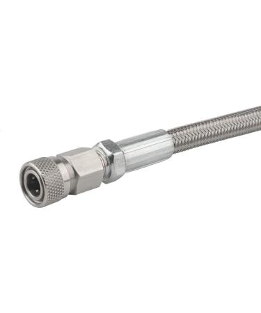 Gurlleu 4500psi Stainless Steel Paintball Filling Hose Whip Extension - 24 inch - Buy Online on GoSupps.com