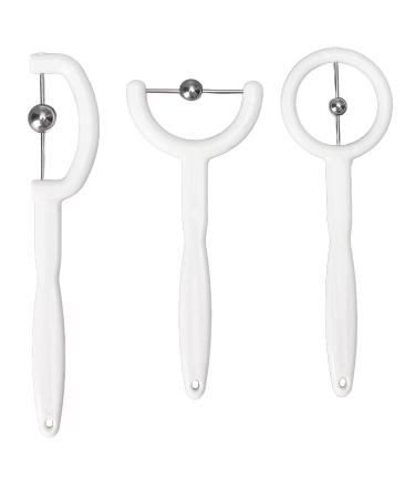 Premium Stainless Steel Tongue Trainer & Scraper - Enhance Oral Hygiene & Tongue Muscle Workout | Metal 3-Part Set - Buy Online on GoSupps.com