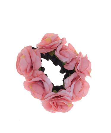 FRCOLOR 1pc Girls Thick Hair Ponytail Holders Hair Ties Scrunchy Flower Hair Ties Elastic Hair Scrunchies Seamless Cotton Hair Bands Hair Ties for Women High Elasticity Headgear Vacation