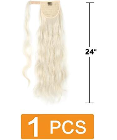 Prinfantasy Long Wavy Synthetic Ponytail Extension 24 inch - Curly Wrap Around Hairpiece for Women | MW131 - Buy Online on GoSupps.com
