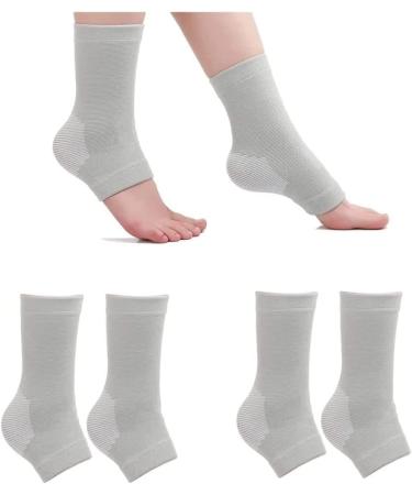 Buy Bamboo Compression Foot Sleeves - Anti-Fatigue Sleeping Socks for Pain Relief & Ankle Support (2 Pairs) | International Shipping Available - Buy Online on GoSupps.com