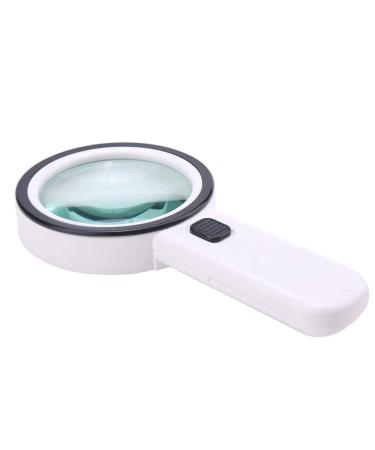 Handheld Magnifying Glass Optical Glass with Light 30X HD Old Reading Amplifier Good Times