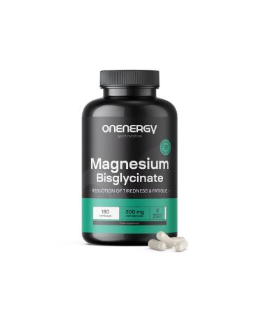Be Healthy Group doo Magnesium Bisglycinate 300 mg 180 Capsules 100 mg Magnesium per Capsule High Biological Availability Support of Muscles and Bones Functioning of the Nervous System