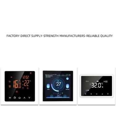 MOMOJIA Programmable Thermostat - Electric Heating Floor Temperature Controller for Water/Gas Boiler with White/Blue Backlit Display - Buy Online on GoSupps.com