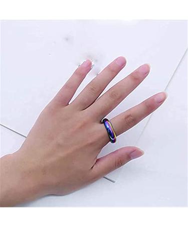 Buy Woasvad 7-Piece Rainbow Hematite Stone Rings Set | Root Chakra Energy Balancing | Negative Energy Absorption | Perfect Gift for Fear Relief | Mixed Size Package - Buy Online on GoSupps.com