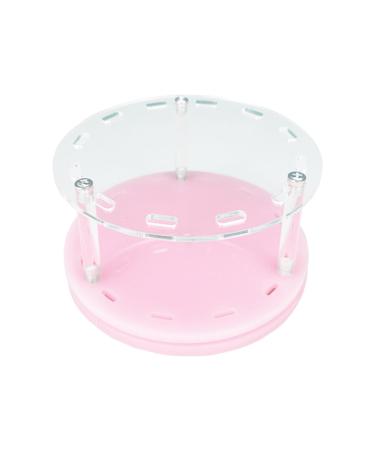 Colcolo tweezers storage holder rotatable tweezers exhibition stand tweezers rack holder for personal nail art artists accessories tools pink