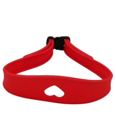 Milageto Silicone Hair Trimming Guide Adjustable Hair Band Barber Styling Tool Lightweight Neckline Shaving Template for Home Haircuts Red