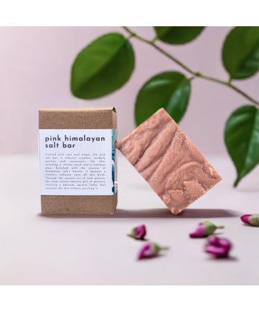 Natural Pink Himalayan Salt Soap - Vegan Cold Process 6 oz | Eco-Friendly & Nourishing - Buy Online on GoSupps.com