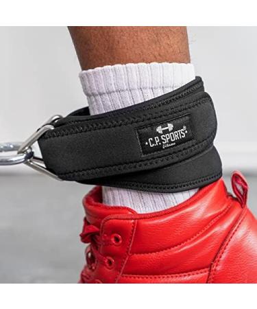 C.P.Sports Hand and Foot Leacon Premium - Foot Cuffs for Fitness Training | Leg Extensions & Glute Workouts - Available in Black Blue & Red - Buy Online on GoSupps.com