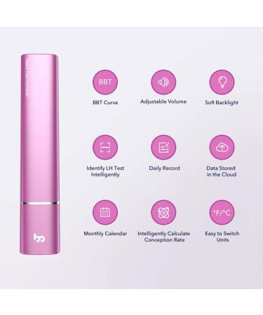 Smart Basal Body Thermometer - LED Fertility Tracker Automatic Data Recording Easy to Use Purple | Femometer App Compatible - Buy Online on GoSupps.com
