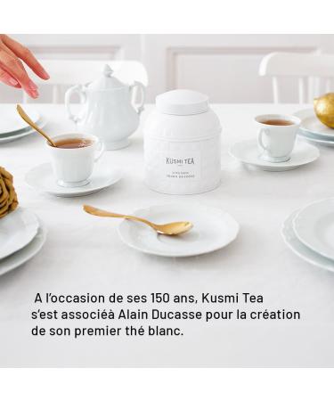 Kusmi Tea - Alain Ducasse Organic White Tea - Refined blend of Organic White Tea and Organic Green Tea Flavored with Raspberry and Rose - - Buy Online on GoSupps.com
