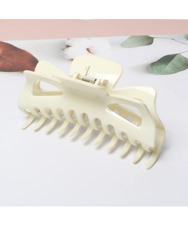 Large 5.5 Inch Frosted Black Hair Claw Clips for Women - Pack of 2 | Non-Slip Big Plastic Hair Clamps | Hair Accessories for Thick Hair (Color A) - Buy Online on GoSupps.com