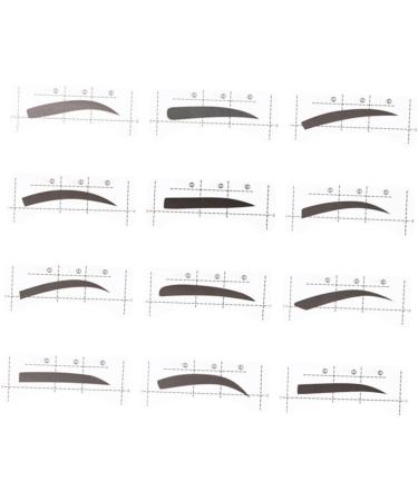  Beatifufu 12 Pieces 48 Eyebrow Grooming Stencils Eyebrow Stencils Beginner Eyebrow Sticker DIY Eyebrow Card Eyebrow Pencil Eyebrow Trimmer - Buy Online on GoSupps.com