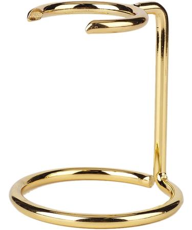 ZJchao Stainless Steel Shaving Brush Holder - Dual Brush Stand for Home & Travel - Elegant Gold Design - Buy Online on GoSupps.com