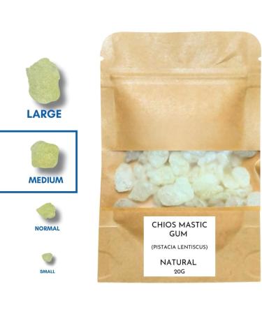 Premium Quality Greek Mastic Gum Chios Tears - Fresh Medium Tears (20g) - Buy Online on GoSupps.com