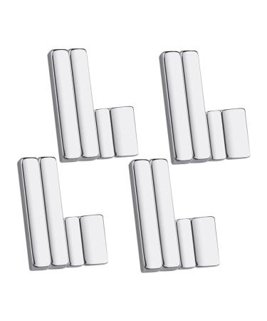 Healeved 4 Sets Nail Magnet Nail Art Tools Nail Polish Magnets Nail Tools Magnet for Nails Polish Cat Eye Nail Tool Magnet for Nails Art 4 Piece Set Magnetic