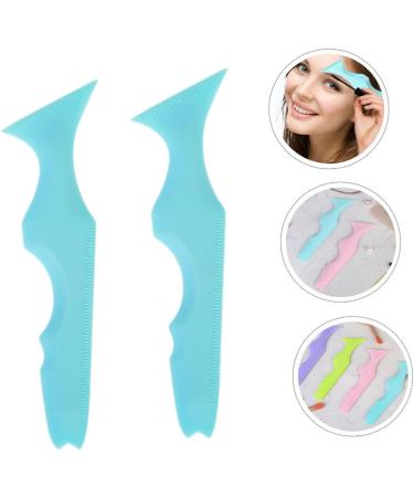 DOITOOL Lipstick 2pcs Silicone Beauty Ruler Makeup Mascara Makeup Samples Eyebrow Template Silicone Board Eyelash Eyeshadow - Buy Online on GoSupps.com