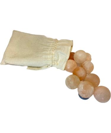 Luxurious Salt Ball Bath Salt Set - Natural 30mm Massage Stones from The Salt Range Pakistan | Soothing Spa Experience - Buy Online on GoSupps.com