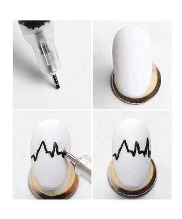 Fast-Drying Nagen Ponter Indication Nail Malich Paint Graffiti Pen - Professional DIY French Nail Art Brush for Gel & Acrylic Manicure - Buy Online on GoSupps.com