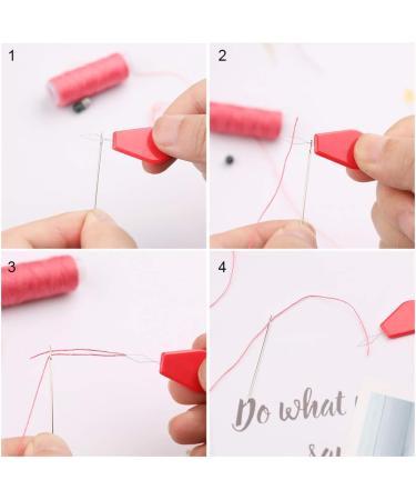 10Pcs Beading Needles Set - Extra Fine Thin Needles in 5 Sizes with Threaders and Thimbles - Buy Online on GoSupps.com